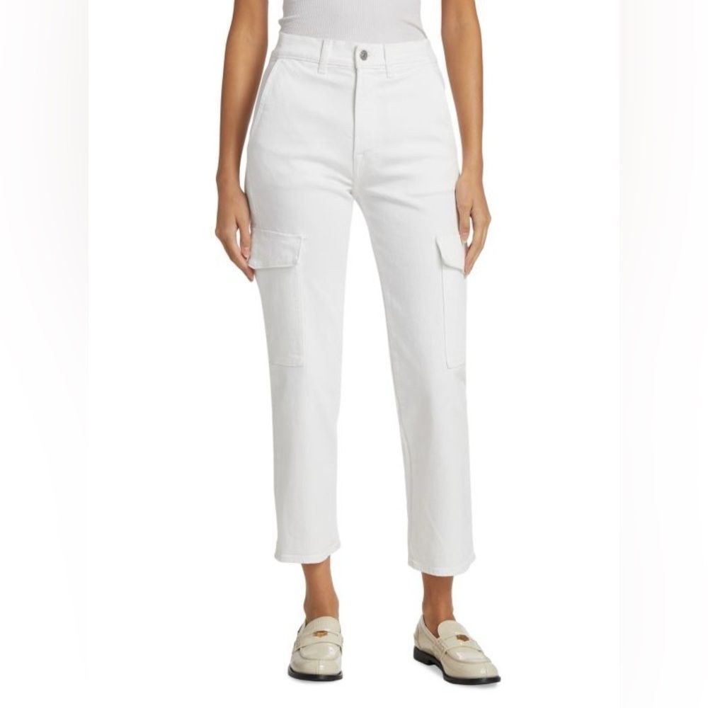 7 FOR ALL MANKIND Logan High-Rise Cargo Jeans Size 32